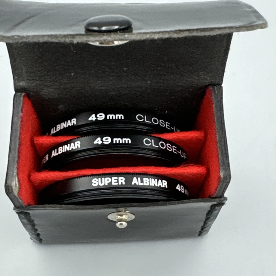 Super Albinar 49mm Close-Up (Macro) Lens Filter Set +1 +2 +3 With Leather Case - Image 2 of 4