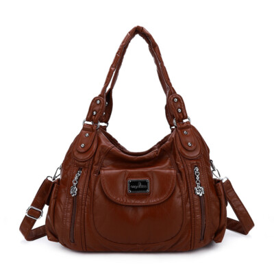 ★ まりん777。 ★【美品】y2k angel kiss トートバッグ Angel Kiss Women Handbag Y2K Large Capacity Leopard Top Handle