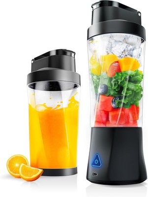 Versatile Personal Blender - 24oz Travel-Friendly, Rechargeable, Self-Cleaning