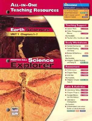 ALL-IN-ONE TEACHING RESOURCES EARTH SCIENCE, UNIT 1: By Pearson Mint Condition