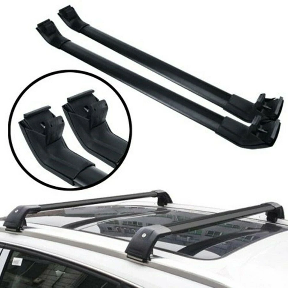 Barra transversal de equipaje portaequipajes negro para BMW X3 F25 2011-2021 Foto 4 de 4