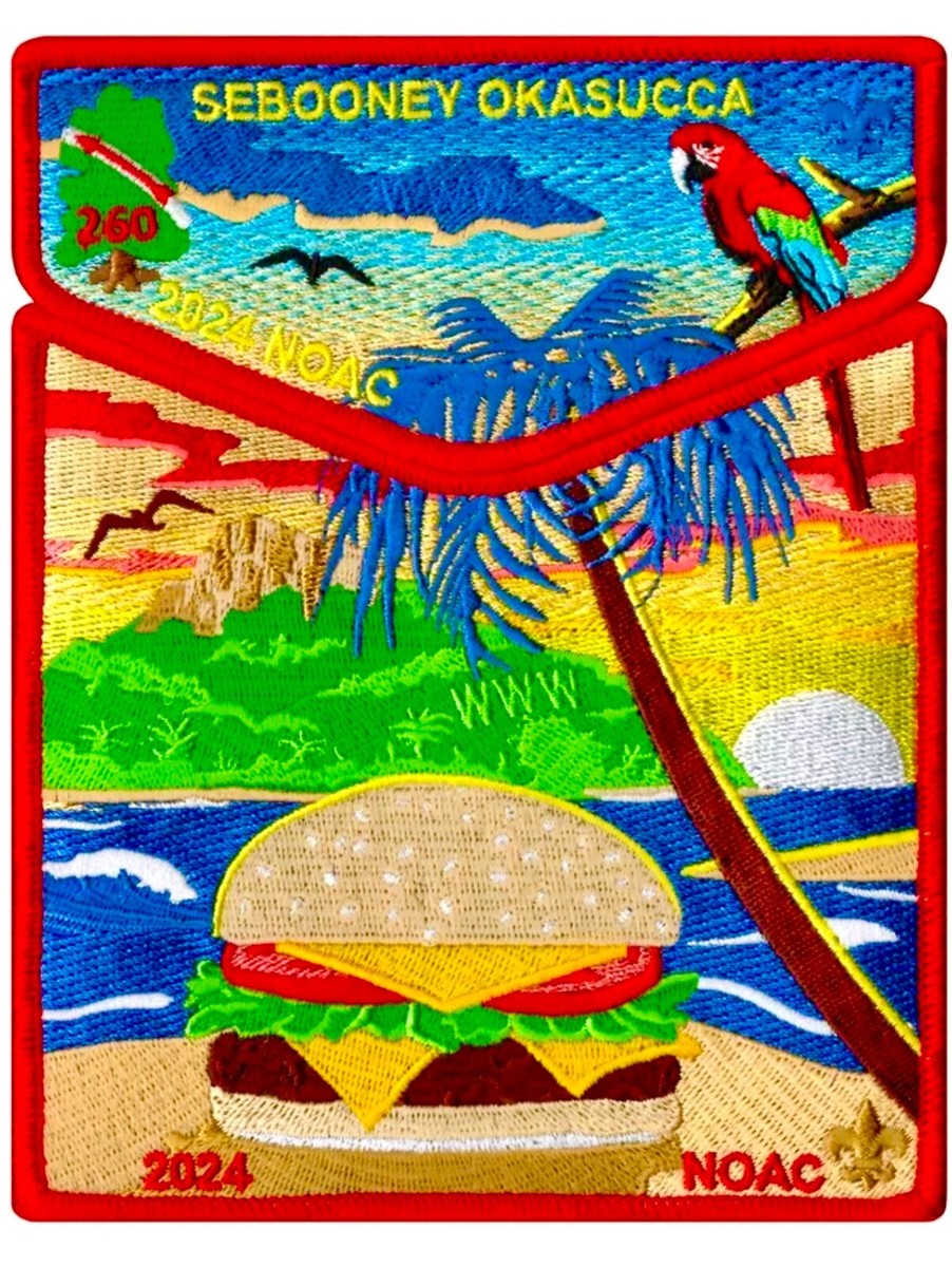 OA SEBOONEY OKASUCCA 260 BSA 2024 NOAC 2-PATCH BUFFET CHEESEBURGER