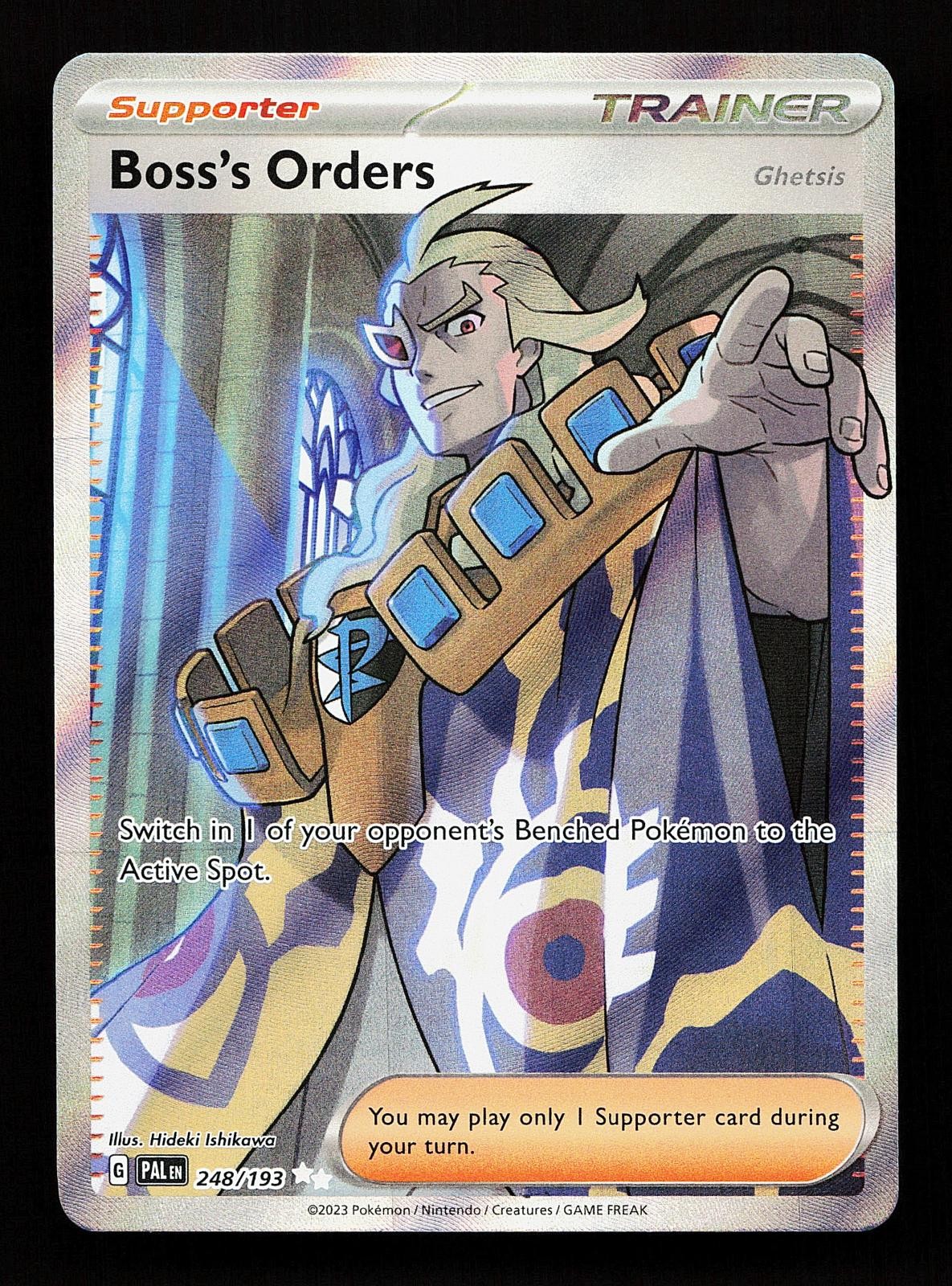 Boss's Orders (Ghetsis) 248/193 Ultra Rare Paldea Evolved Pokemon Card
