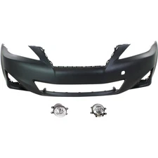 Bumper Cover Fascia Kit For 2011-13 Lexus IS250 Front IS350 with Fog light Holes