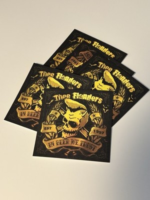 Thee Flanders Bierdeckel Neu Psychobilly Limitiert