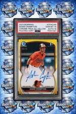 2023 Bowman - Chrome Prospect Autographs Adam Crampton #CPA-CAN Yellow Refractor
