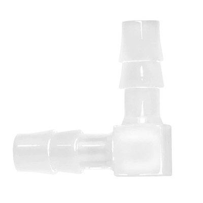 Plastic 3/16  Hose ID 90 Degree Elbow Barb Fitting, 6 Pcs Equal Barbed Joint Spl