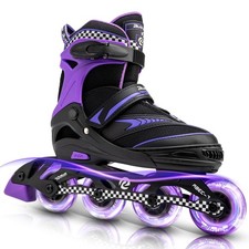 Adjustable Inline Skates for Boys and Girls with Full Light Up Wheels, Outdoo...