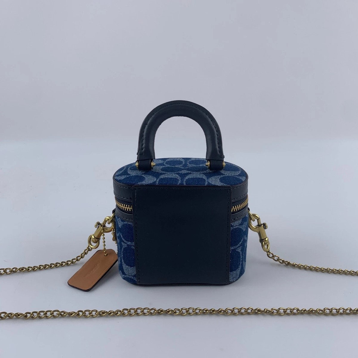 バッグ COACH 2way Signature Shoulder Bag Denim Coach Trail Crossbody 12 Signature Denim Blue CT097 Shoulder bag