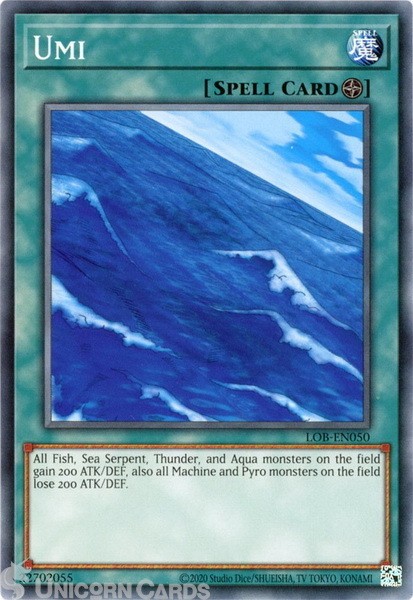 LOB-EN050 Umi :: Common 25th Anniversary Edition Mint YuGiOh Card