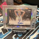 New ListingTopps Chrome 2025-26 Liam McNeeley Rookie Autograph Refractor #TCAR-LM Hornets