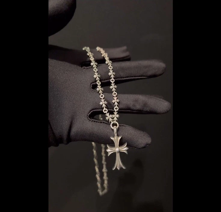 CHROME HEARTS collana stile cuori cromati