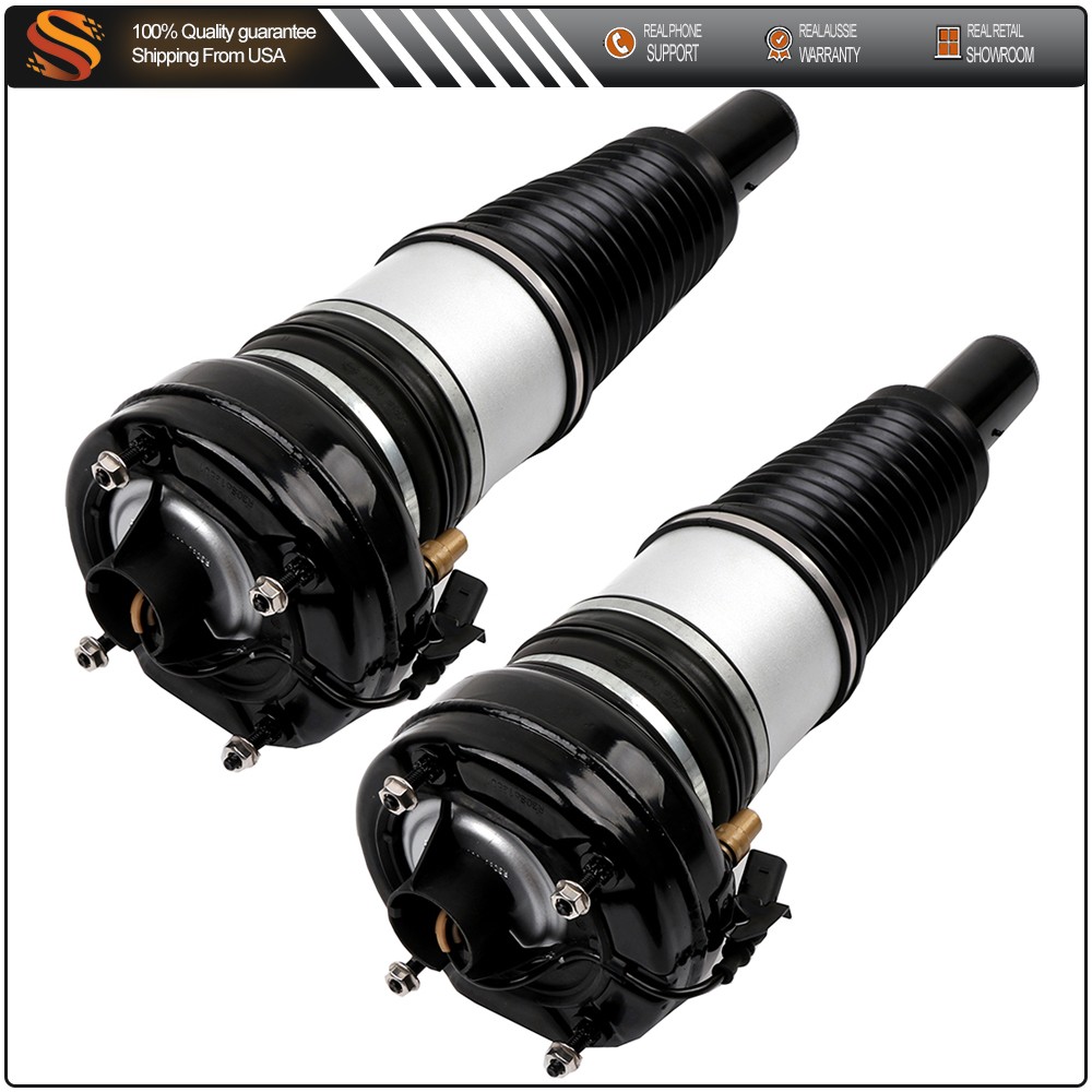 Pair For Audi A6 C7 A7 A8 D4 Bentley Mulsanne Front Air Ride Suspension Struts