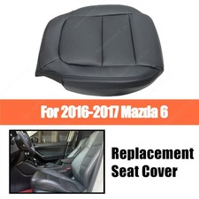 Fit For 2016-2017 Mazda 6 Touring Driver Bottom Perf Leather Seat Cover Black Fit For 2016-2017 Mazda 6 Touring Driver Bottom Perf Leather Seat Cover Black