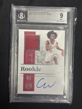 COBY WHITE 2019-20 Encased Rookie Jersey Patch AUTO AUTOGRAPH #99 BGS 9 Red hot