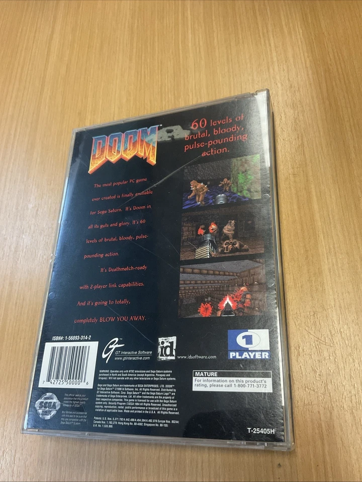 Doom (Sega Saturn) Complete in Case - Great Condition - Image 2 of 4