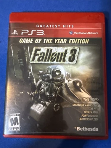 Fallout 3 -- Game of the Year Edition (Sony PlayStation 3, 2009) Pristine Disc!