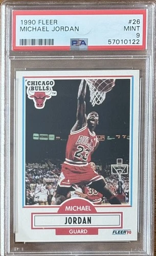 1990 Fleer #26 Michael Jordan PSA 9 Mint Chicago Bulls HOF GOAT