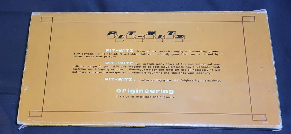 1975 Pit-Witz vintage board strategy game Origineering (Missing one brown piece) - Image 4 of 4