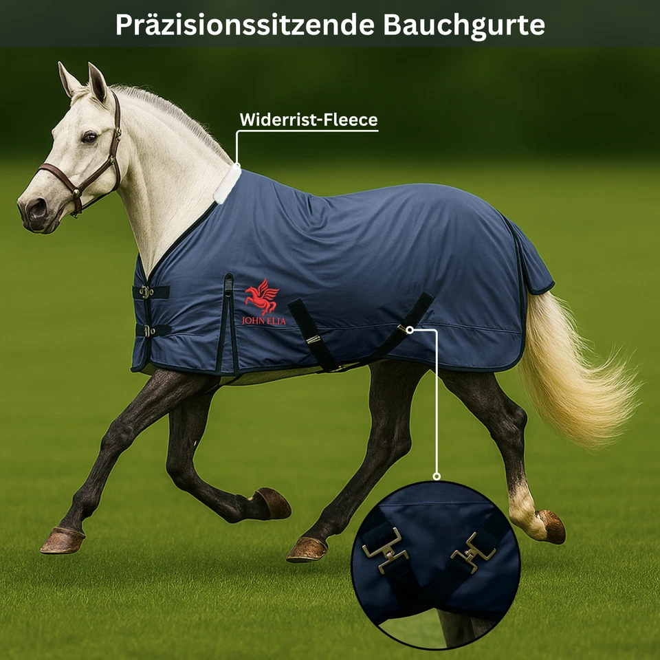 YOUSHA ELIA Outdoordecke Pferd 145cm | 300g 1200D Regendecke Wasserdicht - Bild 4 von 4