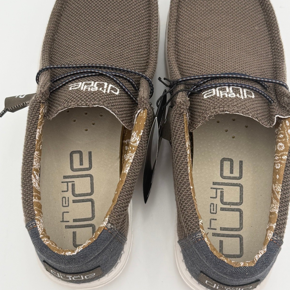 NWT Hey Dude Wally Paisley Chocolate Loafers - Men’s 10 Hey Dude Wally Paisley Chocolate Brown Mens Slip On Loafers  main image 3