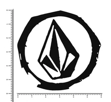 Volcom Stone Dirty Circle Surf Snow  Die Cut Sticker Decal 6" Pick your color