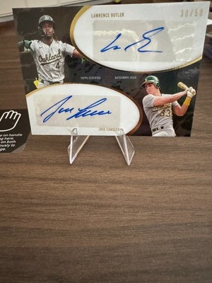 2025 Topps Dynamic Duals Lawrence Butler/Jose Canseco Auto Black  #35E A's SP