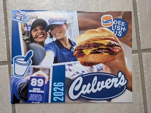 Culver's 2026 Calendar & Monthly Coupons *new*