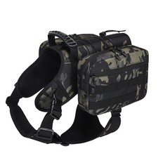 Outdoors Dog Hiking Backpacks, Hiking Backpack for Large Dogs with Side Pocke...