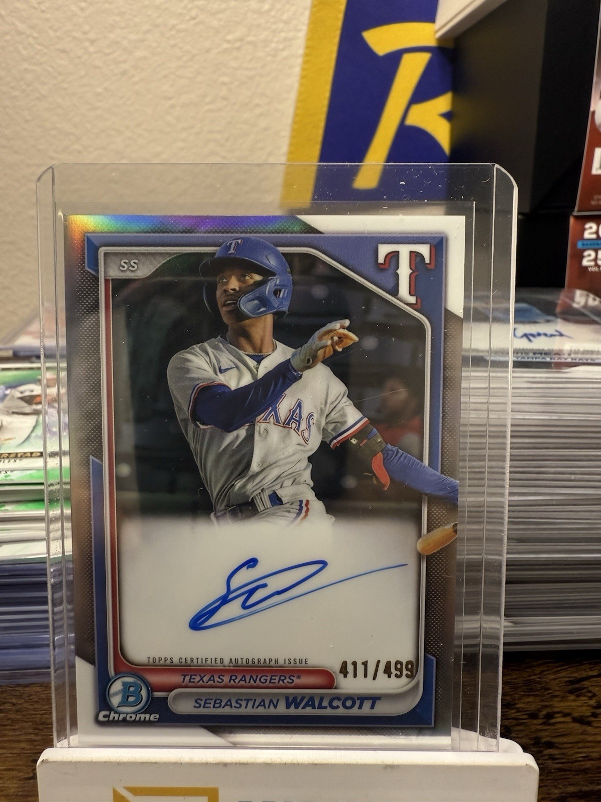 2024 Bowman - Chrome auto Autographs Sebastian Walcott #CPA-SW Refractor /499