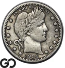 1914-D Barber Quarter, Choice Fine++