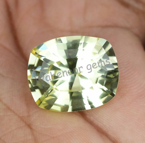 19.05 Ct Natural Yellow Heliodor Beryl Certified Cushion Master Cut Gemstone - Picture 7 of 8