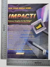 Business Graphics For The Amiga Vintage Computer Software Print Advertisement