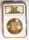 1902-O NGC MS 64 Old Holder  2 Sided Lovely Rainbow Color Toned
