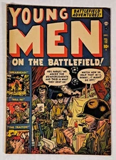 Young Men #12 First War Format Issue Pre-Code Golden Age Atlas Comic 1951