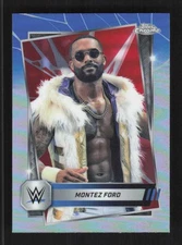 Montez Ford 2025 Topps Chrome WWE Red & Blue Refractor #185