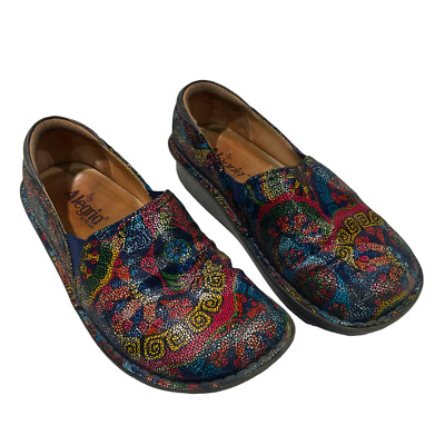 Sz 8 Alegria Women's Debra Professional Psychfest DEB-141 Nursing Clogs Shoes 38