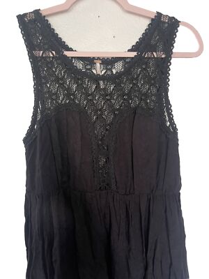 chinese dress ladies Ivory Lace-Trimmed Flowy Mini Dress