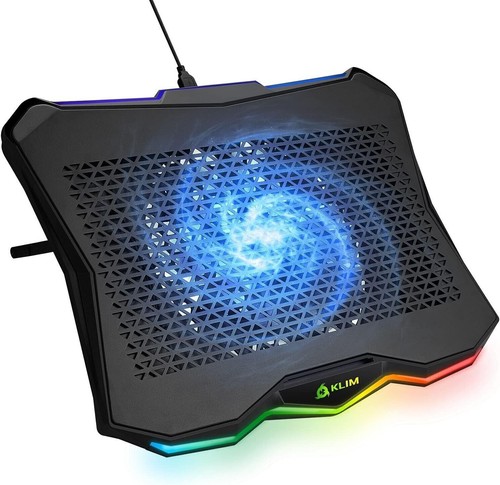 KLIM™ Rainbow + Laptop-Kühler mit RGB-Beleuchtung + 11" - 17" - Afbeelding 2 van 2
