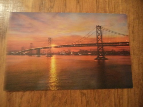 3 VINTAGE POSTCARDS CALIFORNIA SAN FRANCISCO BAY BRIDGE & ALCATRAZ, SACRAMENTO - Picture 7 of 8