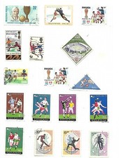 17x Football 1960s/70s World Cup Various Countries and Wembley Stamps