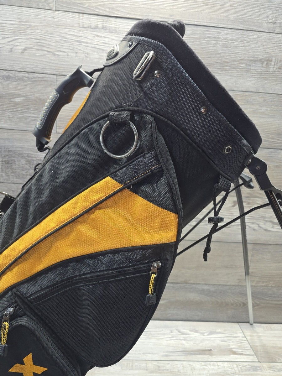 Line X - White Ridge Golf Bag Stand Black 6 Way Dividers Dual