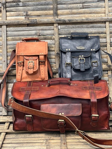 Acheter Grand sac de nuit en cuir vintage pour femmes, voyage, week-end