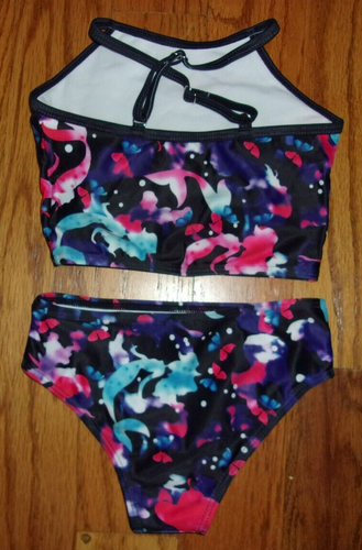 AmzBarley Unicorn Girls Two-Piece Swimsuit Toddler Swimwear Bikini Set 2-3T - 第 2/2 張圖片
