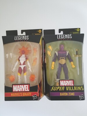 Lot of 2 Hasbro Marvel Legends BARON ZEMO 6  Super Villains & Marvel's Binary