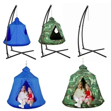 Steel Hammock Chair Stand / Hanging Tree Tent Kids Swing Play House, 5 Options