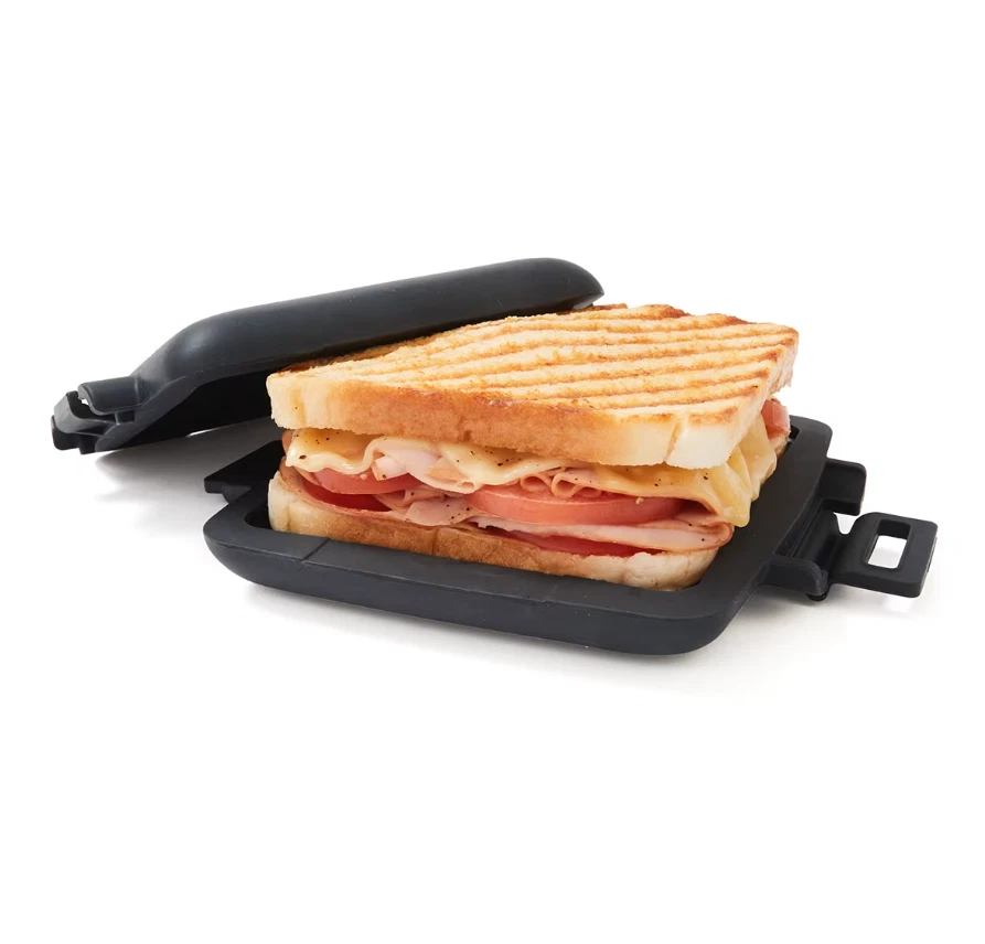 Microwave Toastie Maker Easy Use Toaster Multi Colours Pink Black Green Blue* - image 2 of 4