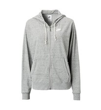 NWT New Nike Gym Hoodie CJ1694 063 Grey Heather/White New Women's Size S Small