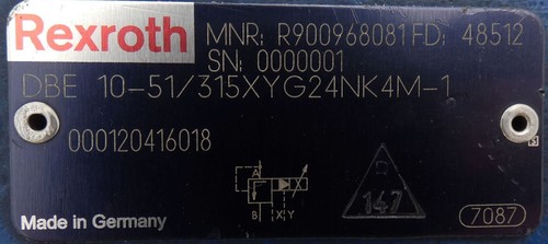 Rexroth DBE 10-51/315XYG24NK4M-1 R900968081 Druckbegrenzungsventil -used- - Afbeelding 2 van 4