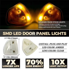 LED Side Mirror Turn Signal Lights Clear Lens Amber For Dodge Ram 1500 2500 3500